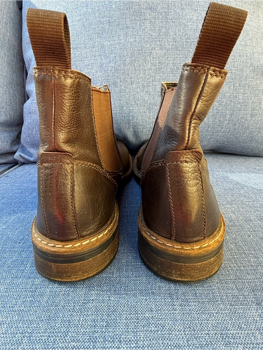 Men's Clark’s chelsea boots dark brown leather - Picture 8 of 11